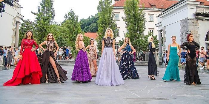Modna revija v središču Ljubljane